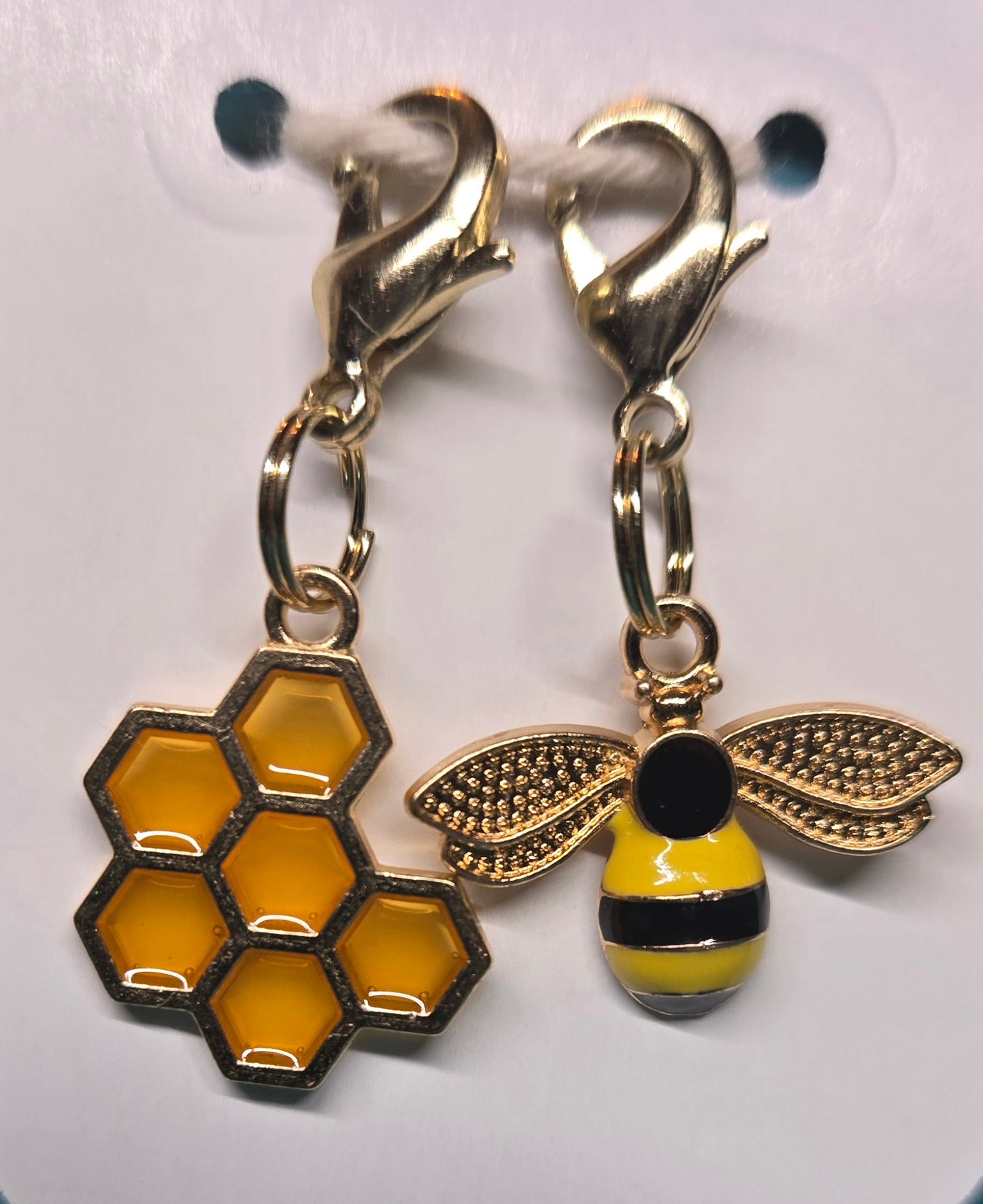 Honeybee & Honeycomb Clip Markers
