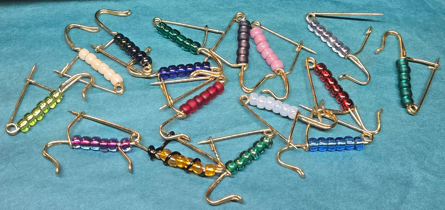 Portuguese Knitting Pin - Gold-finish