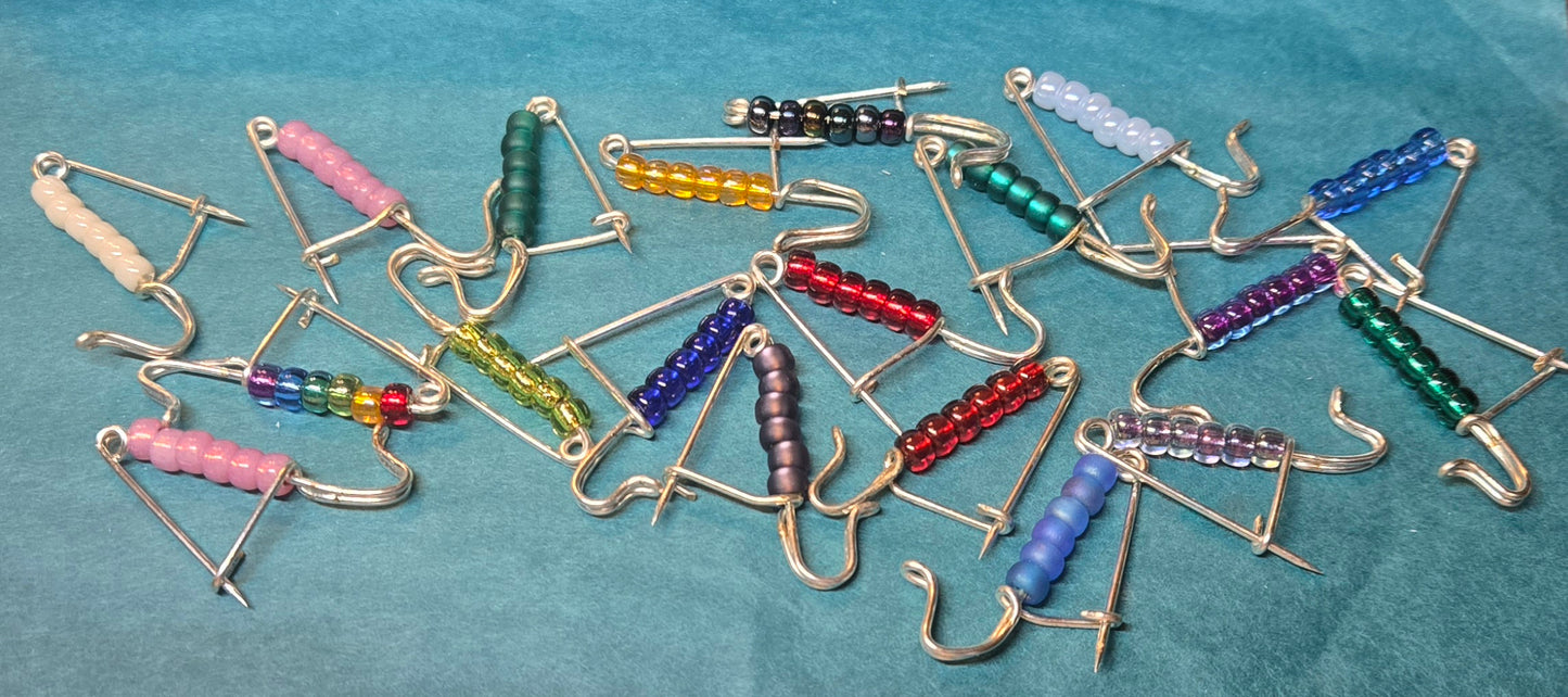 Portuguese Knitting Pin - Silver-finish