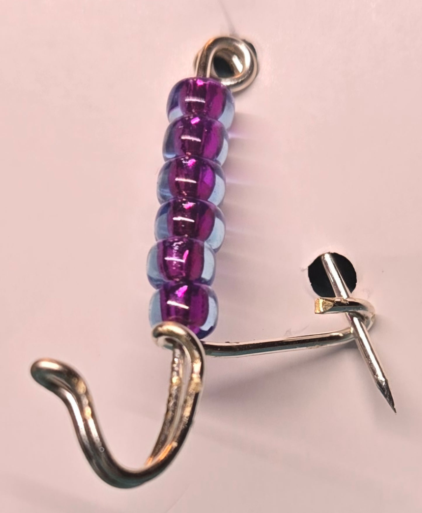 Portuguese Knitting Pin - Silver-finish