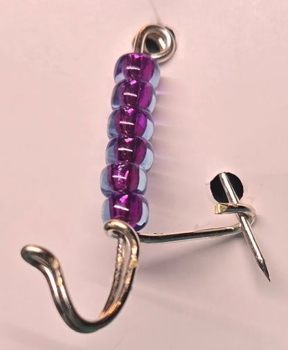 Portuguese Knitting Pin - Silver-finish